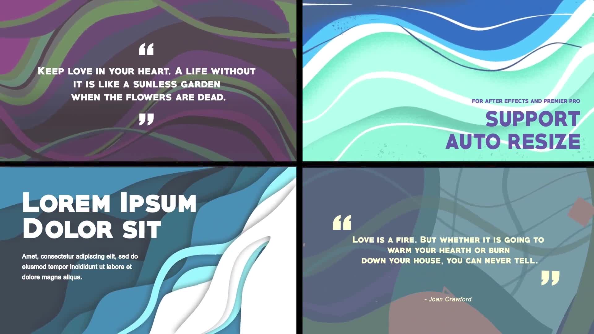 Colorful Wave like Slides: Quote titles [After Effects] Videohive 37137809 After Effects Image 11