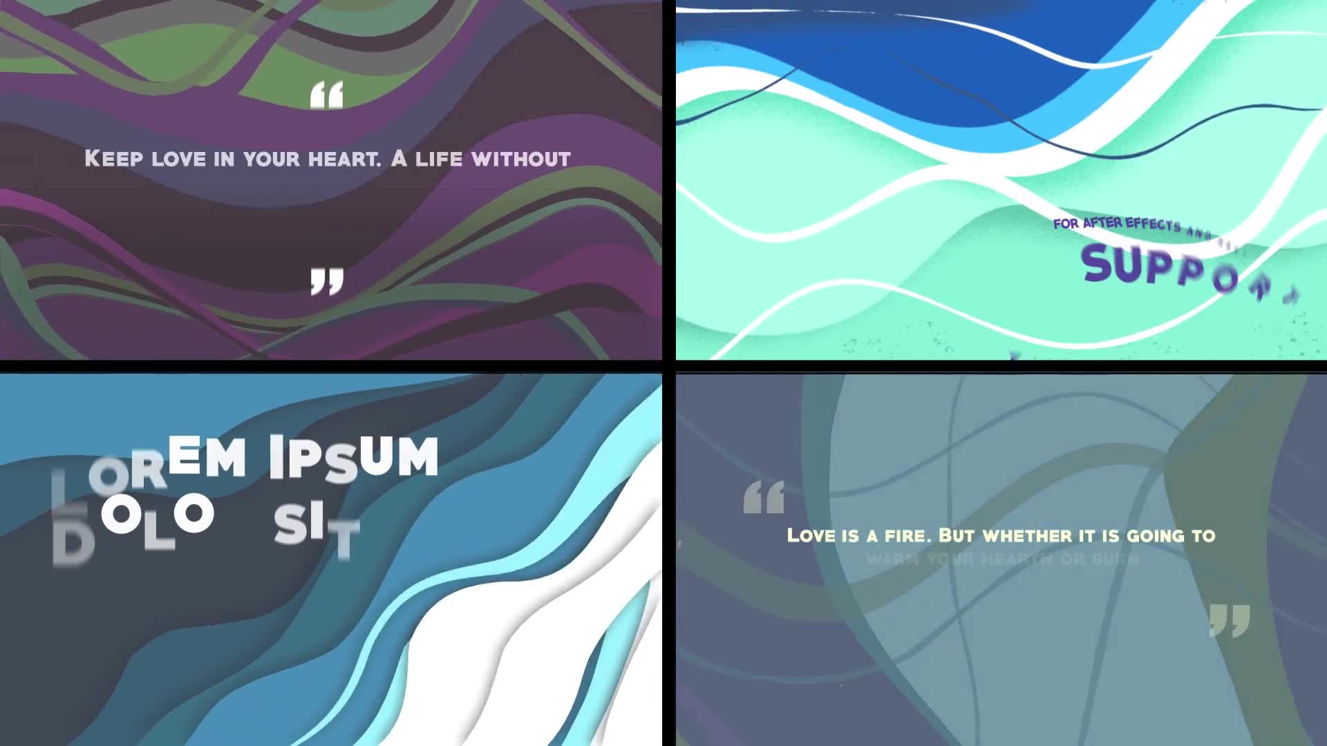 Colorful Wave like Slides: Quote titles [After Effects] Videohive 37137809 After Effects Image 2