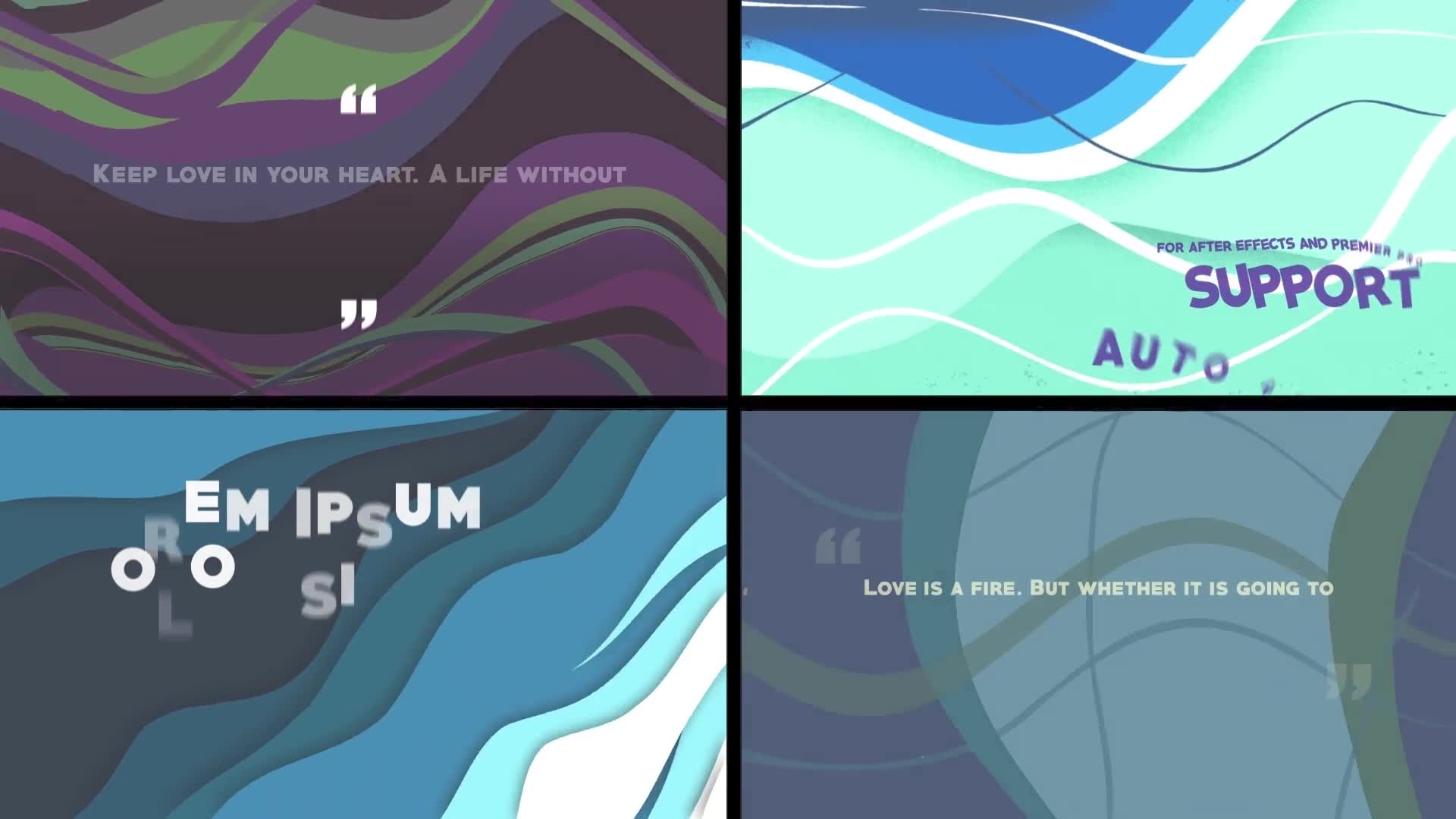 Colorful Wave like Slides: Quote titles [After Effects] Videohive 37137809 After Effects Image 9