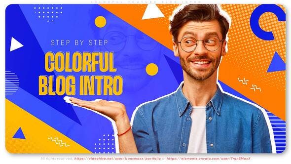Colorful Youtube Blog Intro - 35762489 Videohive Download