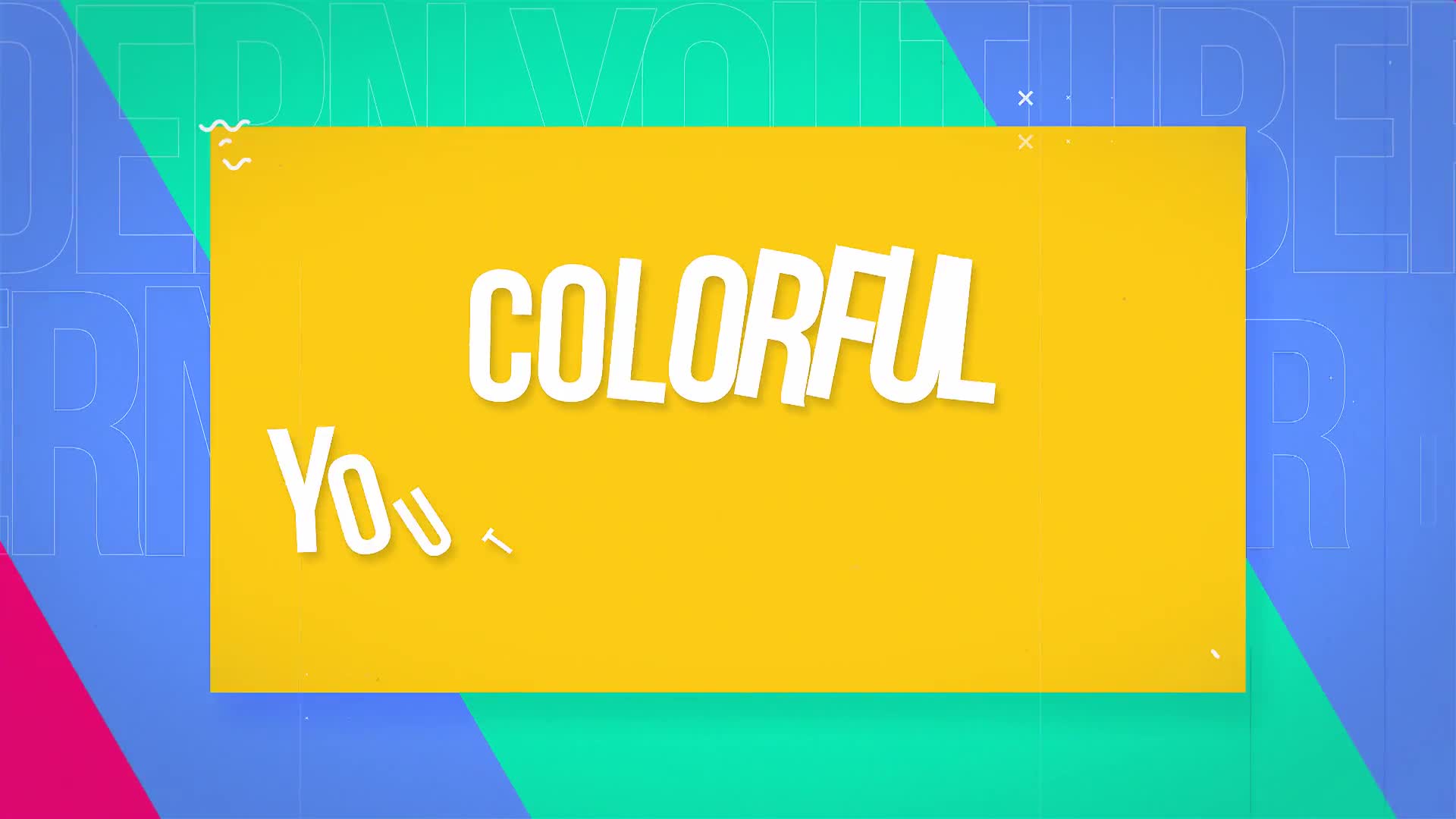 Colorful Youtube Opener Videohive 34151328 After Effects Image 1