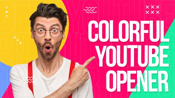 Colorful Youtube Opener - 34151328 Videohive Download