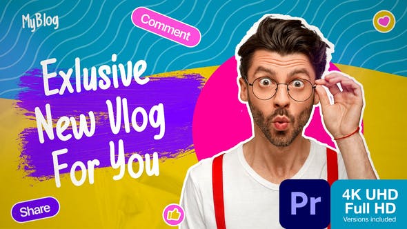 Colorful Youtube Opener_MOGRT - Download 34662289 Videohive