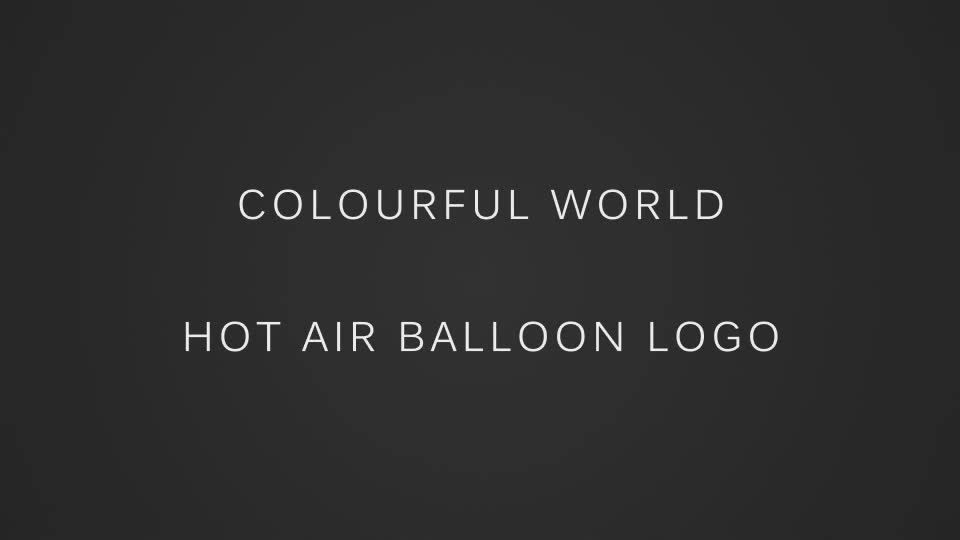Colourful World Hot Air Balloon Logo - Download Videohive 6307526