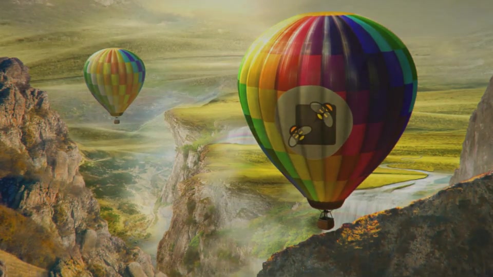 Colourful World Hot Air Balloon Logo - Download Videohive 6307526