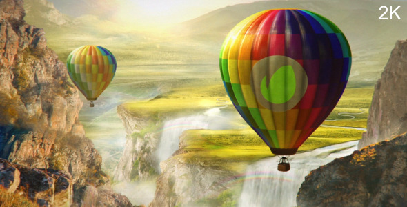 Colourful World Hot Air Balloon Logo - Download Videohive 6307526