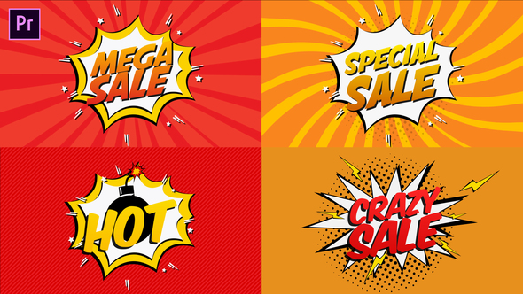 Comic Book Sale Cartoon I Essential Graphics - Download Videohive 23248519