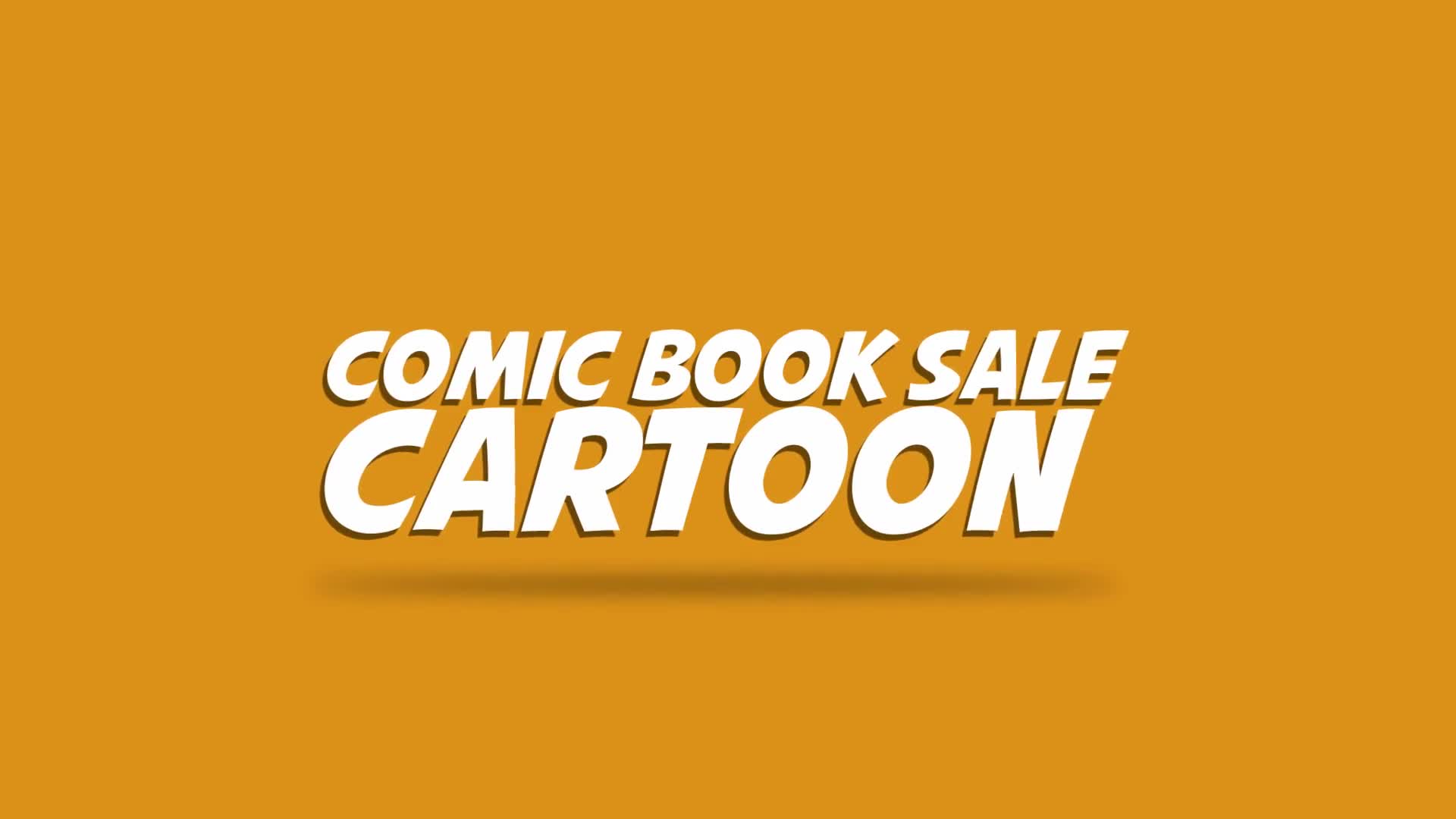 Comic Book Sale Cartoon Videohive 21685783 After Effects Image 1