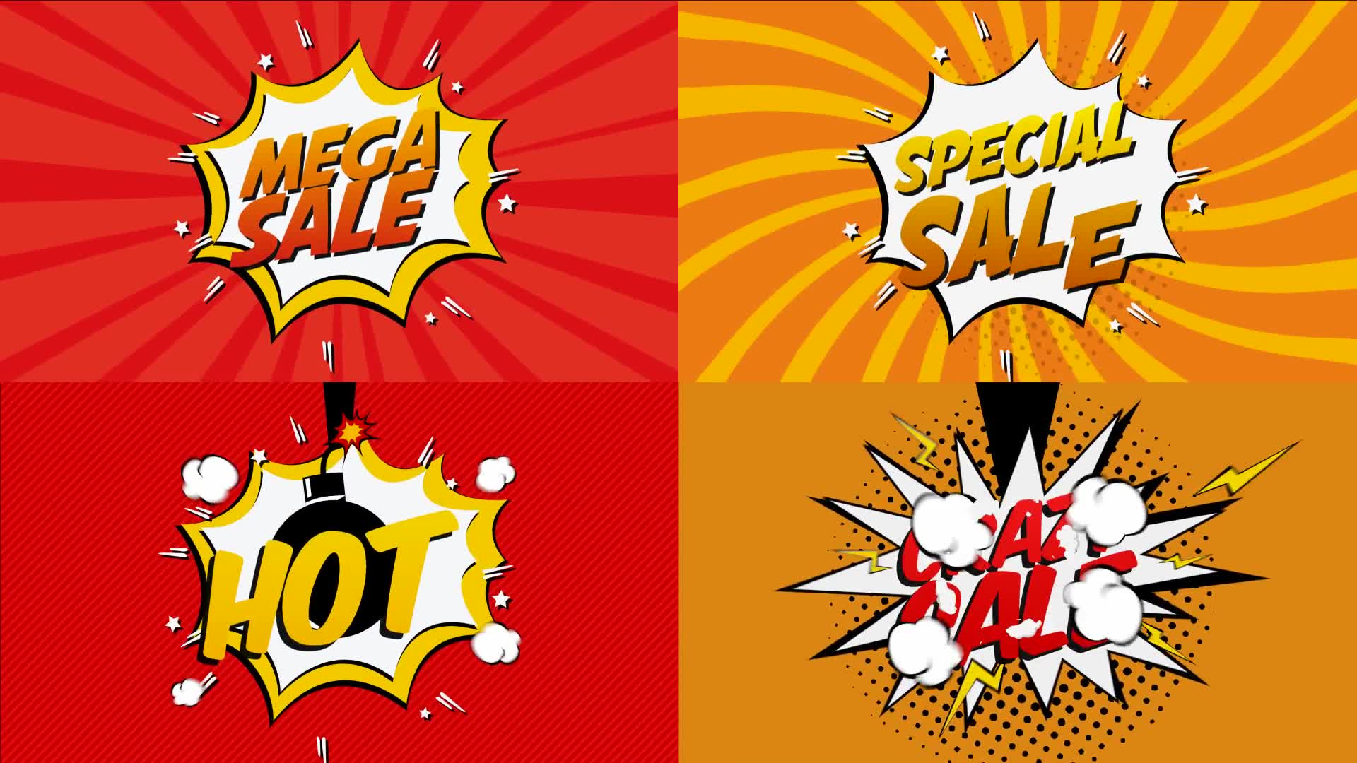 Comic Book Sale Cartoon Videohive 21685783 After Effects Image 10