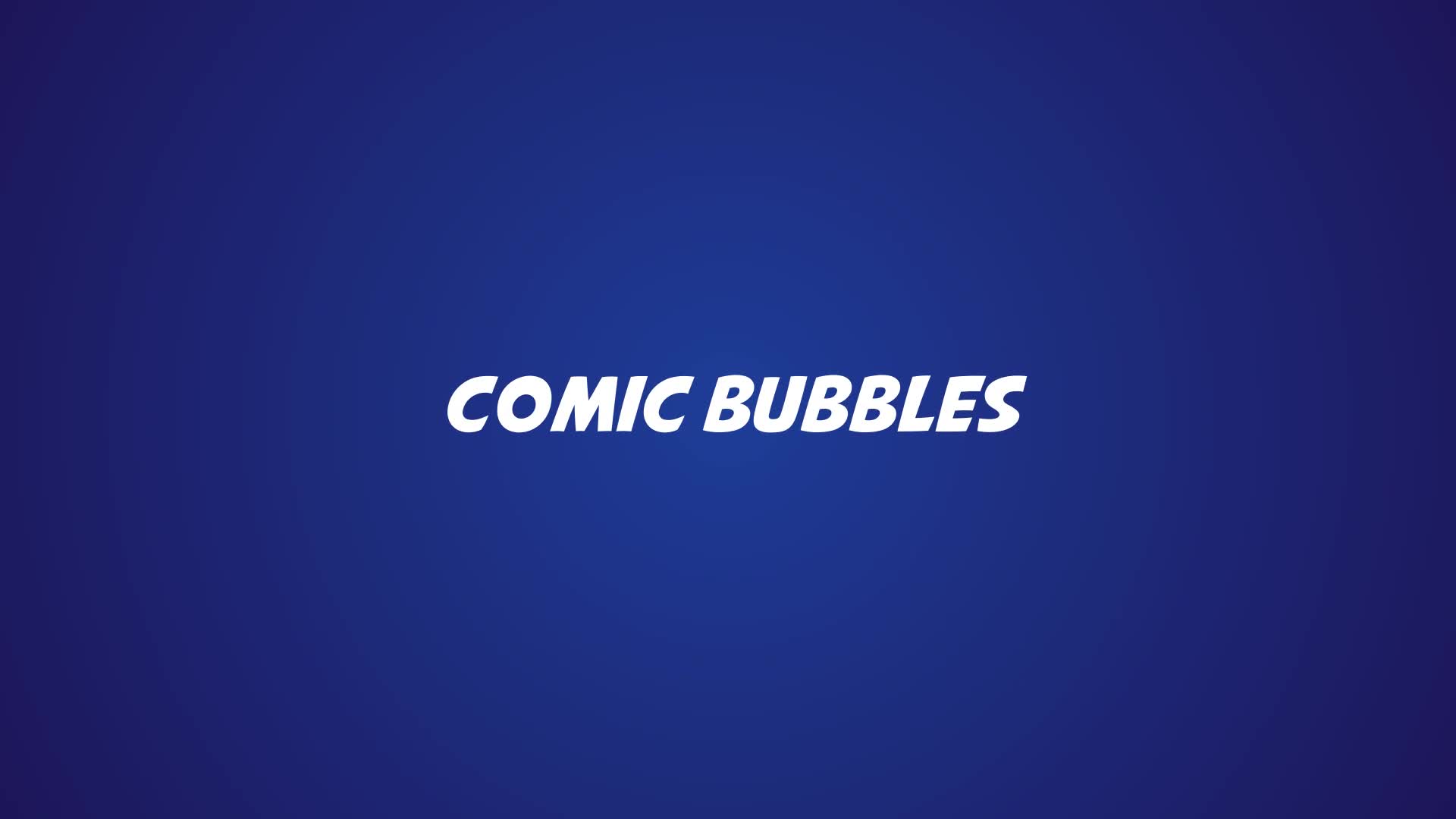 Comic Bubbles Videohive 34694675 After Effects Image 1