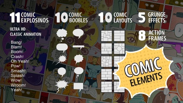 Comic Elements - Download 21277298 Videohive