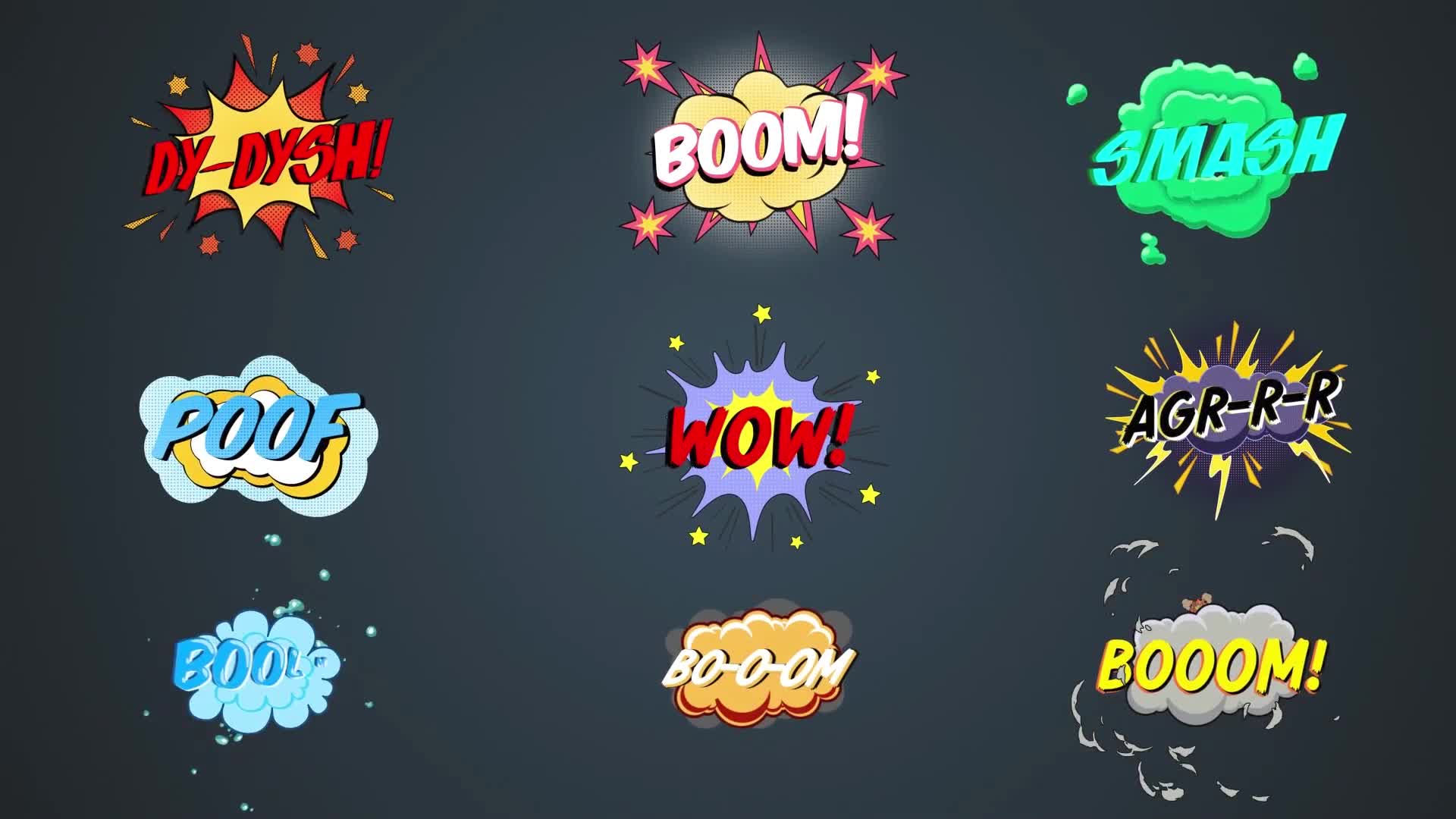 Comic Explosion titles #2 [After Effects] Videohive 38351425 After Effects Image 1