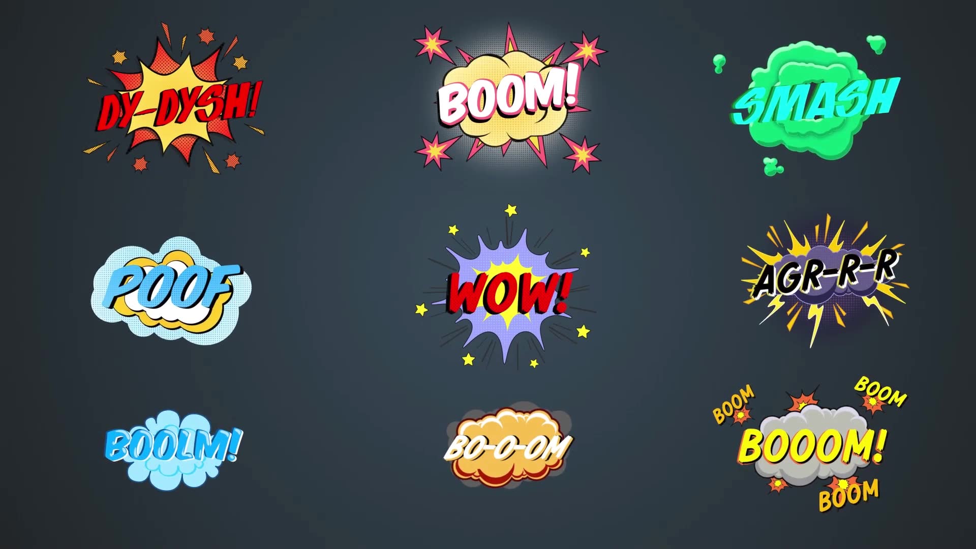 Comic Explosion titles #2 [After Effects] Videohive 38351425 After Effects Image 3