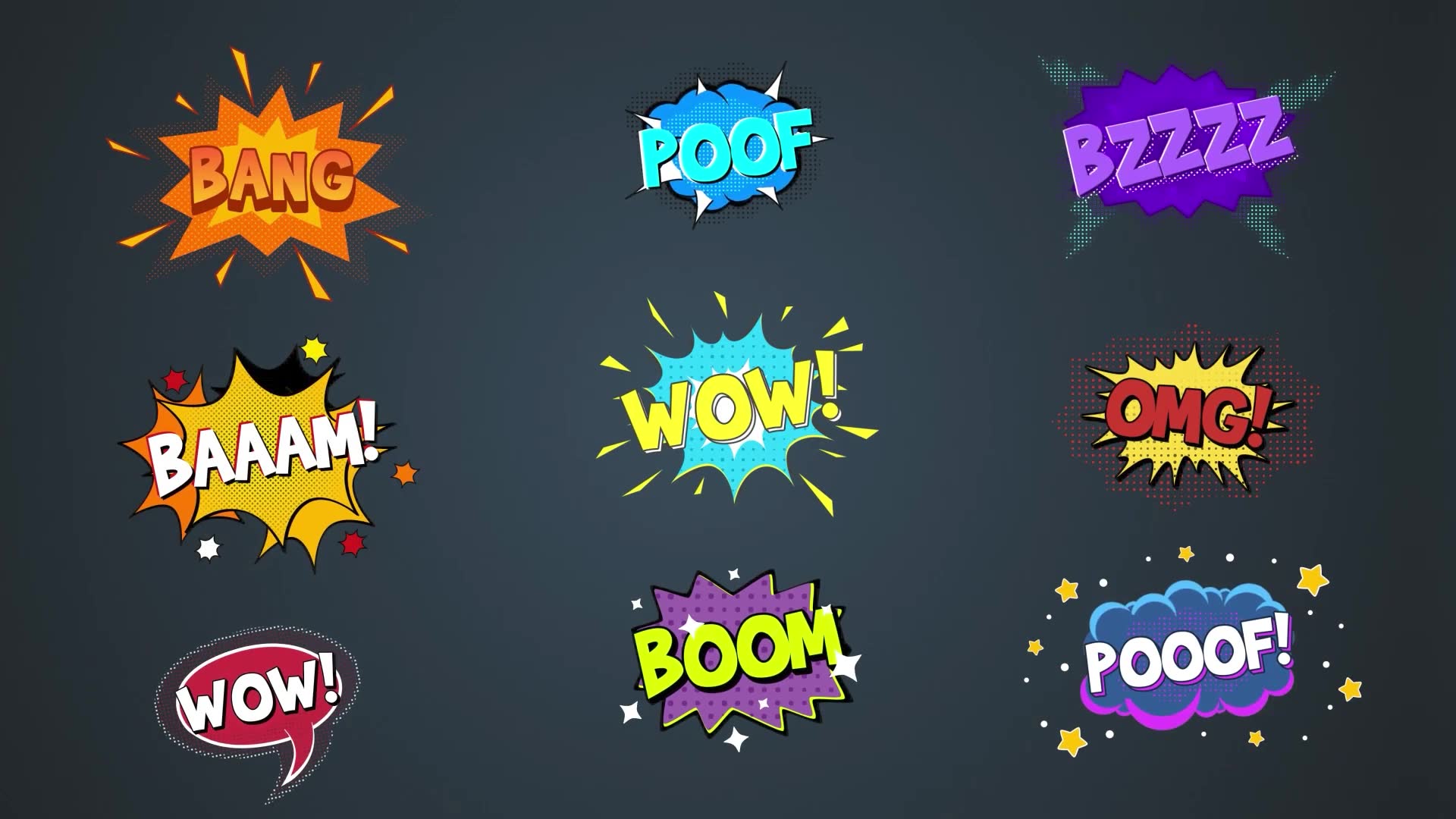 Comic Explosion titles #3 [After Effects] Videohive 39075099 After Effects Image 3