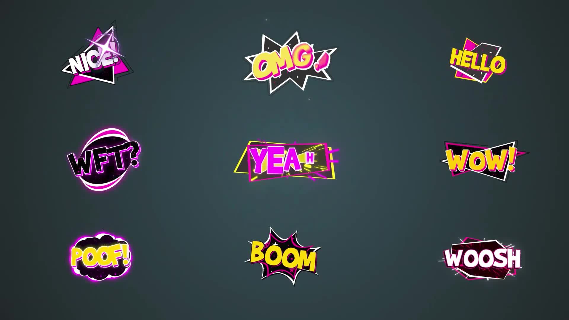 Comic Explosion titles #4 [After Effects] Videohive 39228143 After Effects Image 1
