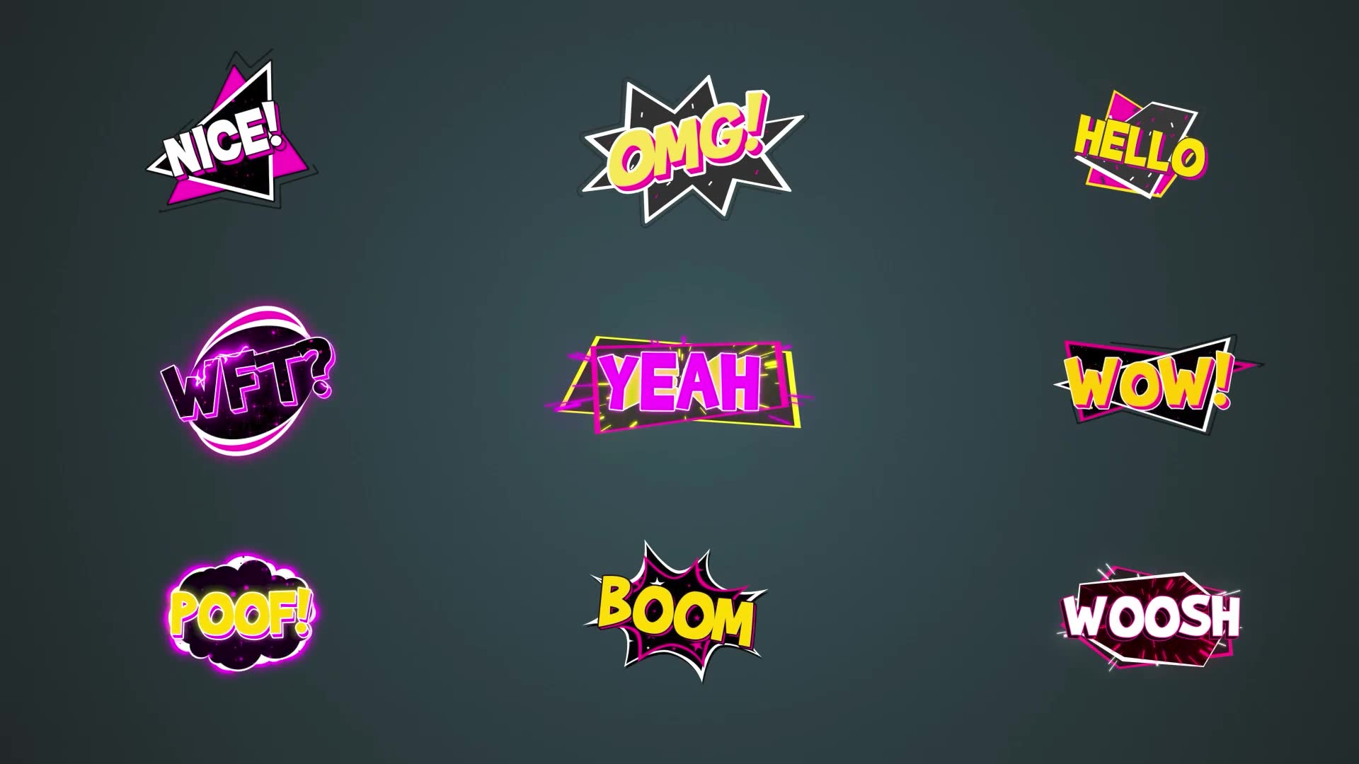 Comic Explosion titles #4 [After Effects] Videohive 39228143 After Effects Image 3