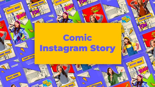 Comic Instagram Story Template - Videohive Download 38598550