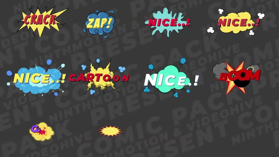Comic Pack Videohive 21555561 After Effects Image 5