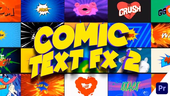 Comic Text FX 2 Premiere Pro - Videohive 36978829 Download