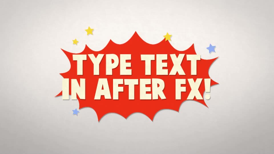 Comic Text Template Videohive 13311708 After Effects Image 2