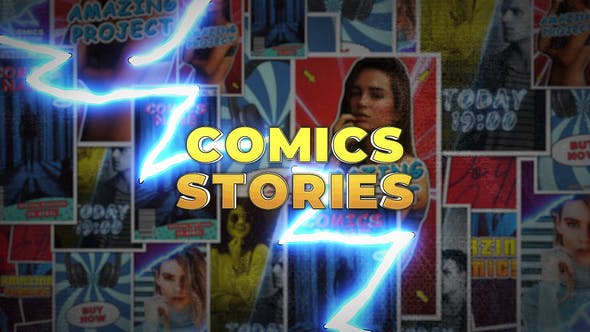 Comics Instagram Stories Premiere Pro - Videohive Download 27195288