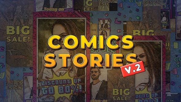 Comics Instagram Stories v.2 MOGRT - 32893805 Download Videohive