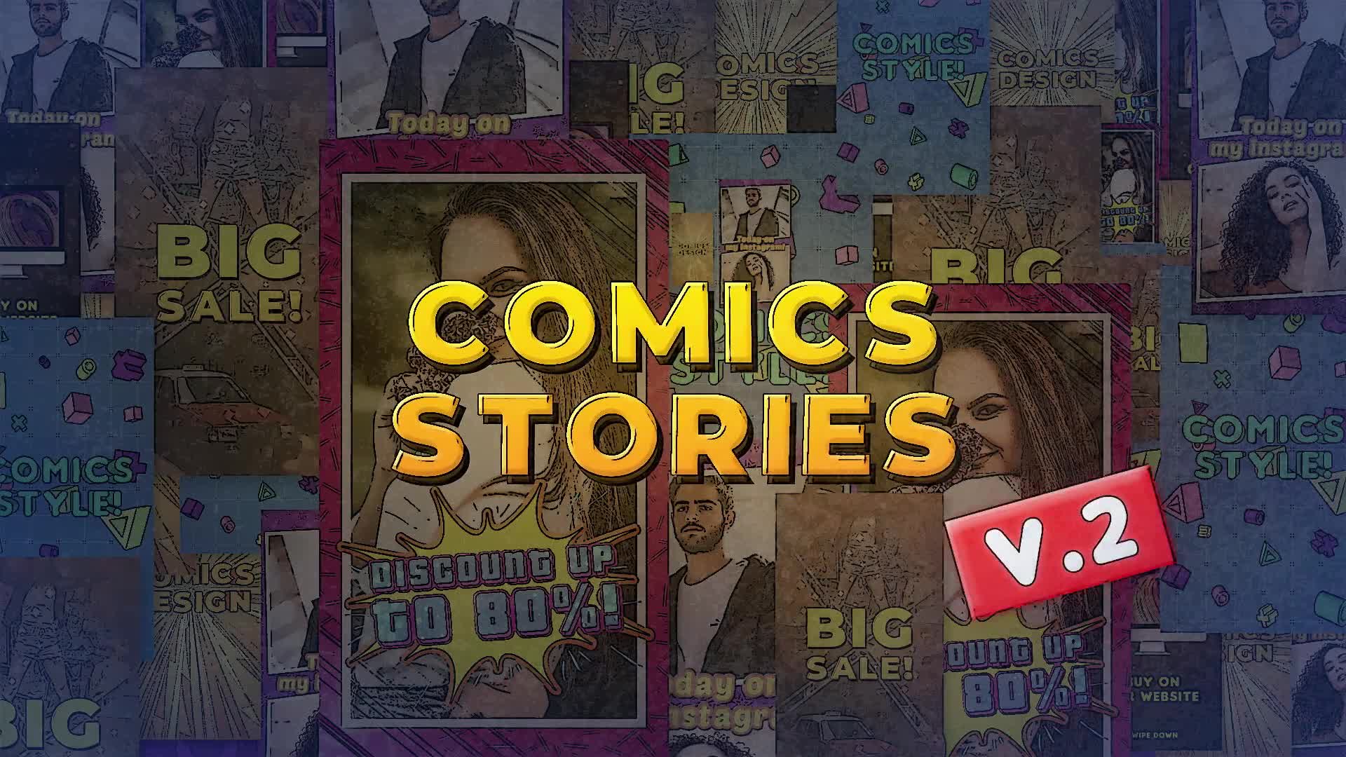 Comics Instagram Stories v.2 Videohive 30357582 After Effects Image 1