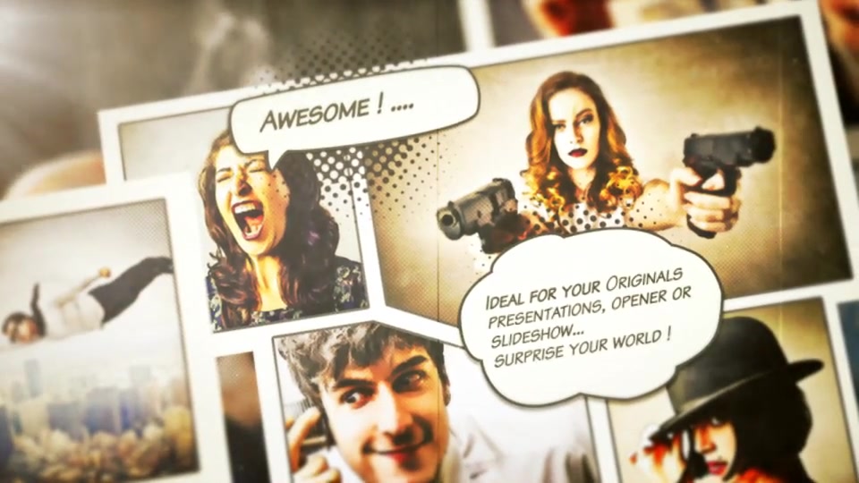 Comics Slide - Download Videohive 7461337