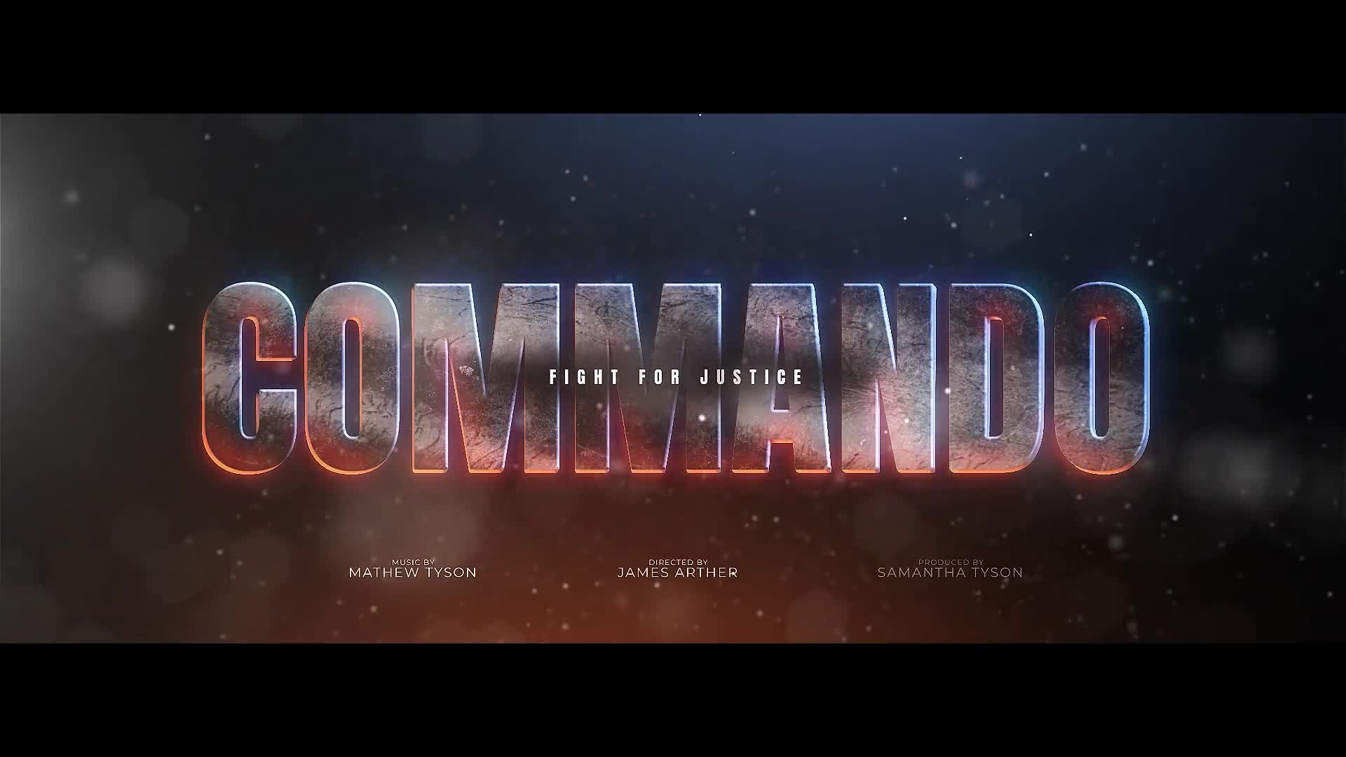 Commando Title Design Videohive 39595308 After Effects Image 1
