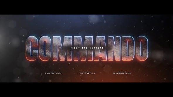 Commando Title Design - 39595308 Videohive Download