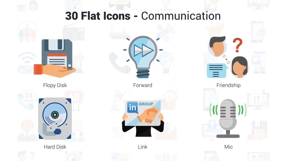 Communication Icons Videohive 36566244 After Effects Image 9