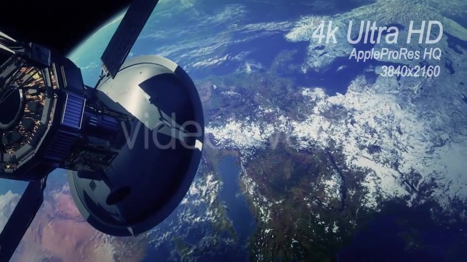 Communication Satellite Orbiting Earth - Download Videohive 13372334