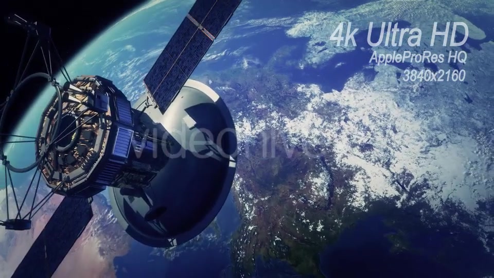 Communication Satellite Orbiting Earth - Download Videohive 13372334