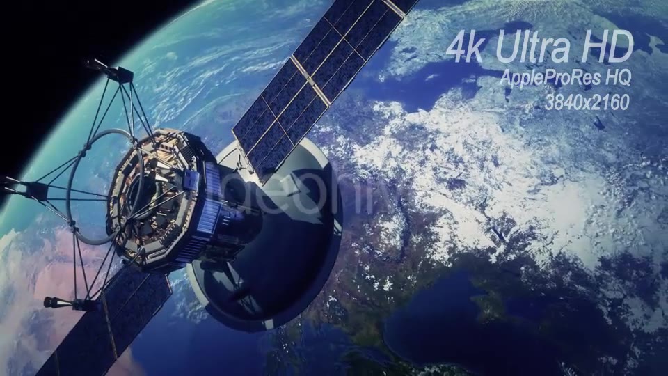 Communication Satellite Orbiting Earth - Download Videohive 13372334