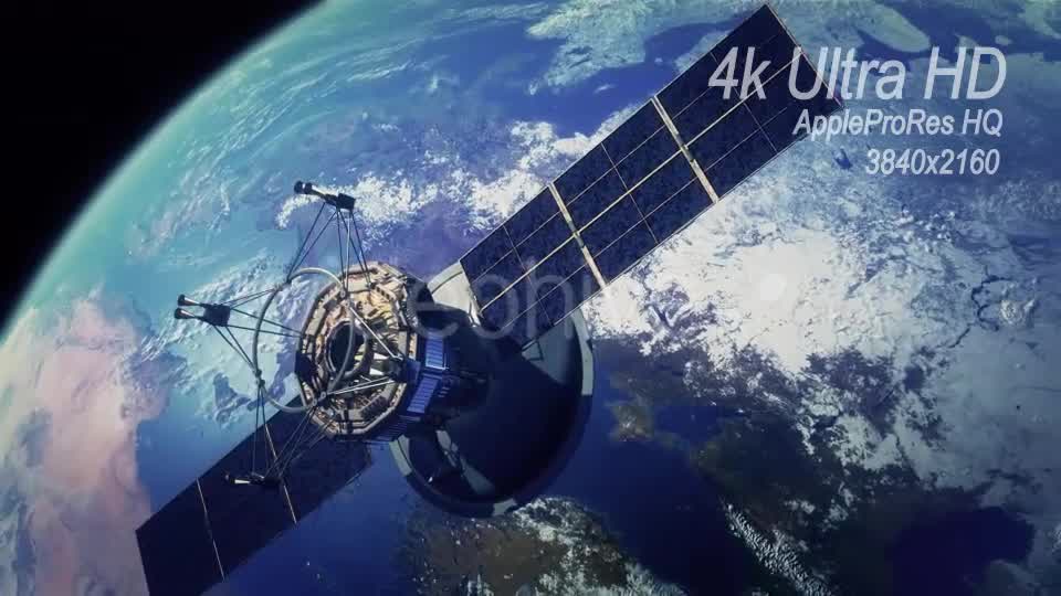 Communication Satellite Orbiting Earth - Download Videohive 13372334