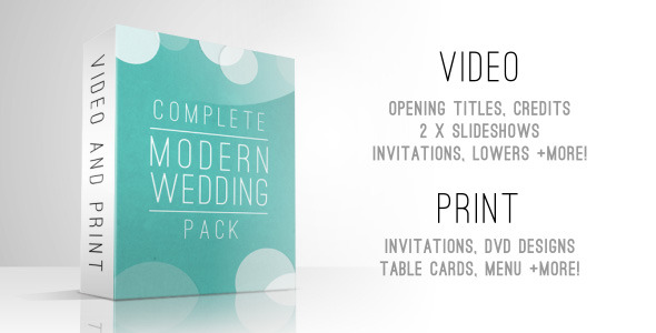 Complete Modern Wedding Pack - Download Videohive 6928975