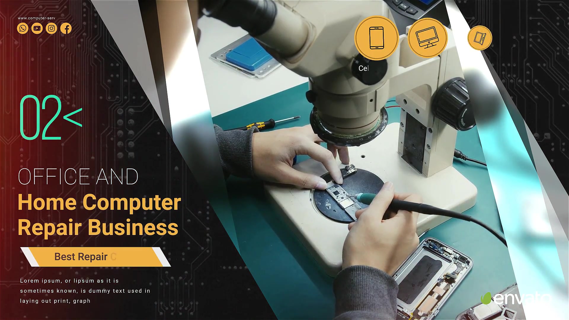 Computer and Phones Repair Services Videohive 33224653 After Effects Image 3