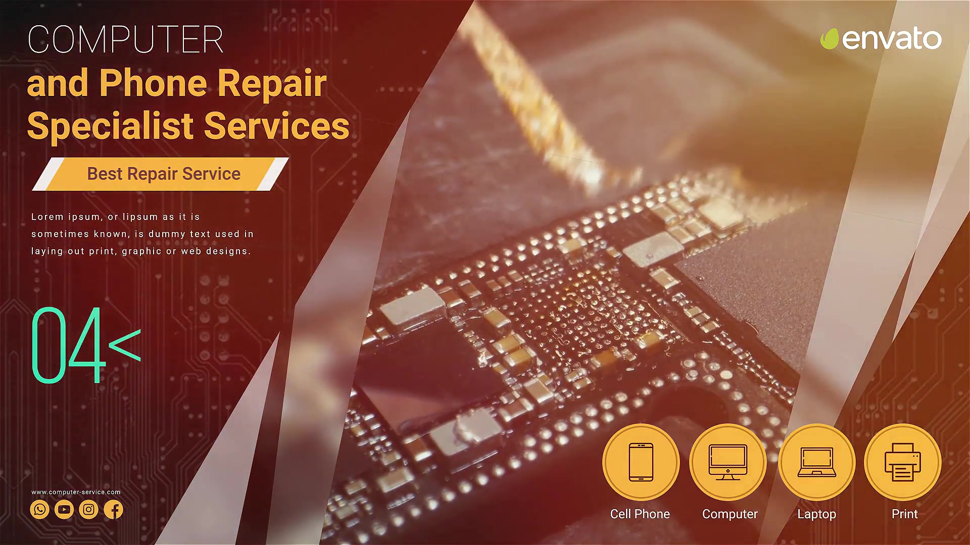 Computer and Phones Repair Services Videohive 33224653 After Effects Image 5