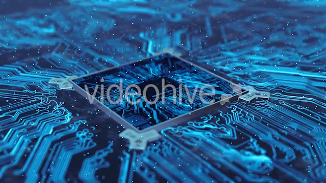 Computer Chip Of Central Processing Unit Network Technology 4K - Download Videohive 20970014