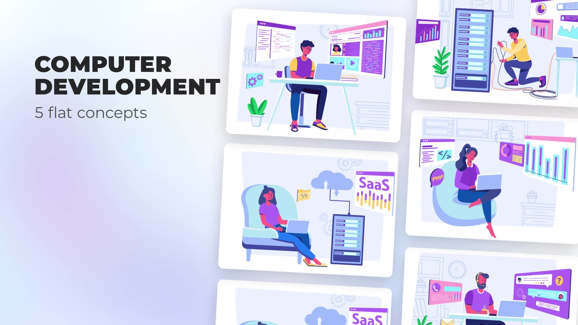 Computer development Flat concepts Videohive 39487758 After Effects Image 3