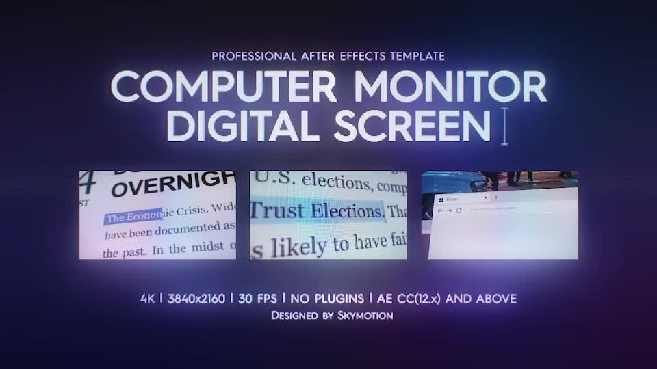 Computer Monitor Digital Screen Videohive 42940497 After Effects Image 1