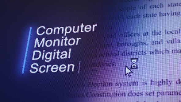 Computer Monitor Digital Screen - Download 42940497 Videohive