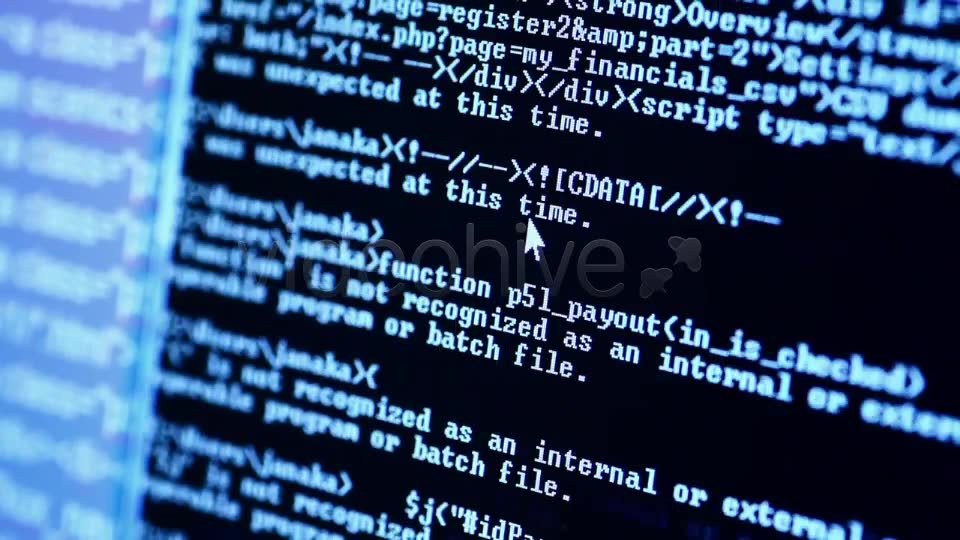 Computer Screen HTML Code 3  Videohive 4780789 Stock Footage Image 8
