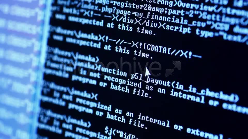 Computer Screen HTML Code 3  Videohive 4780789 Stock Footage Image 9