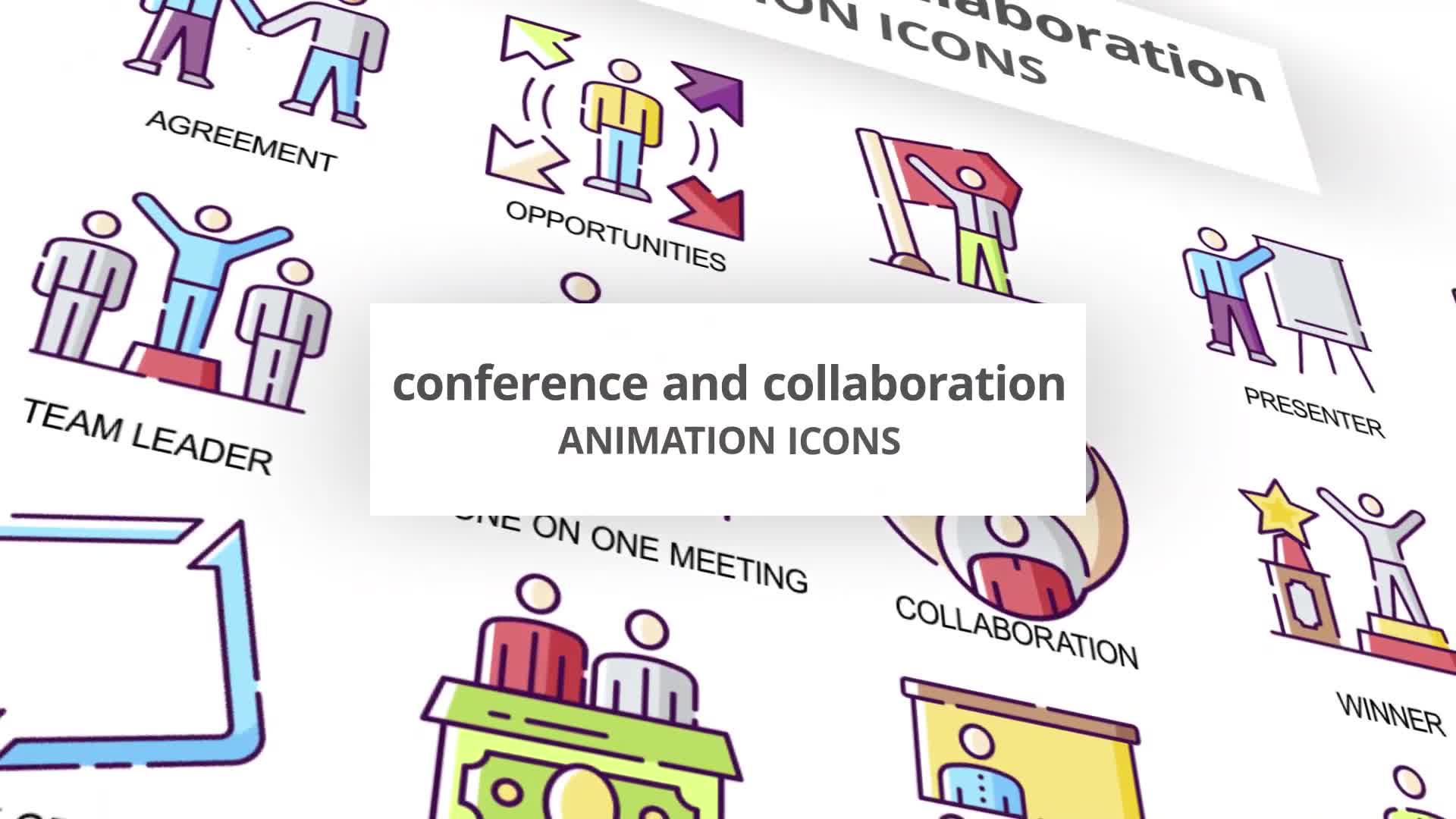 Conference & Collaboration Animation Icons Videohive 30041515 After Effects Image 1