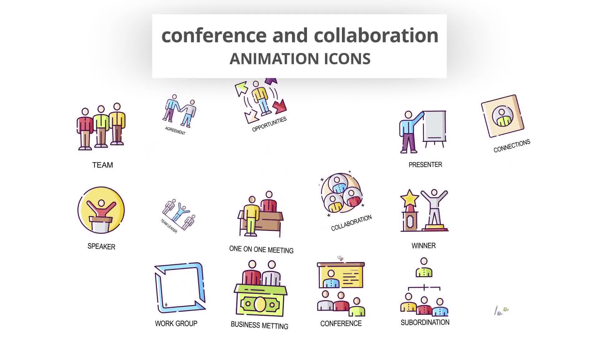 Conference & Collaboration Animation Icons Videohive 30041515 After Effects Image 11