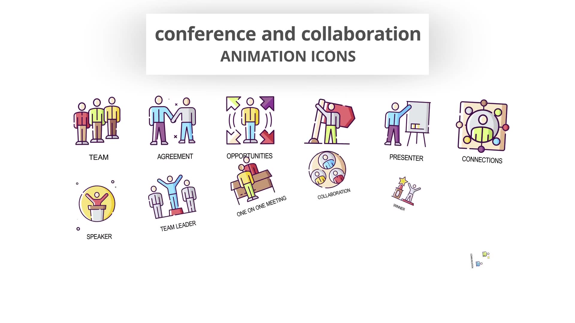 Conference & Collaboration Animation Icons Videohive 30041515 After Effects Image 4