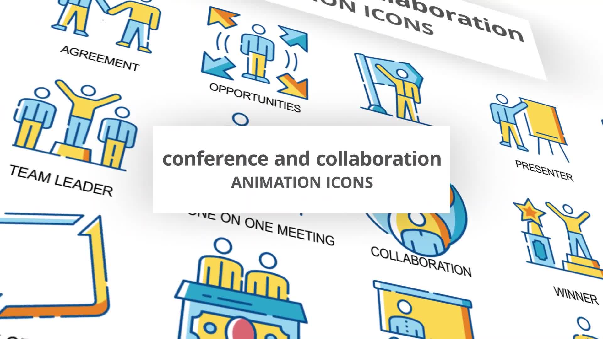 Conference & Collaboration Animation Icons Videohive 30260801 After Effects Image 1