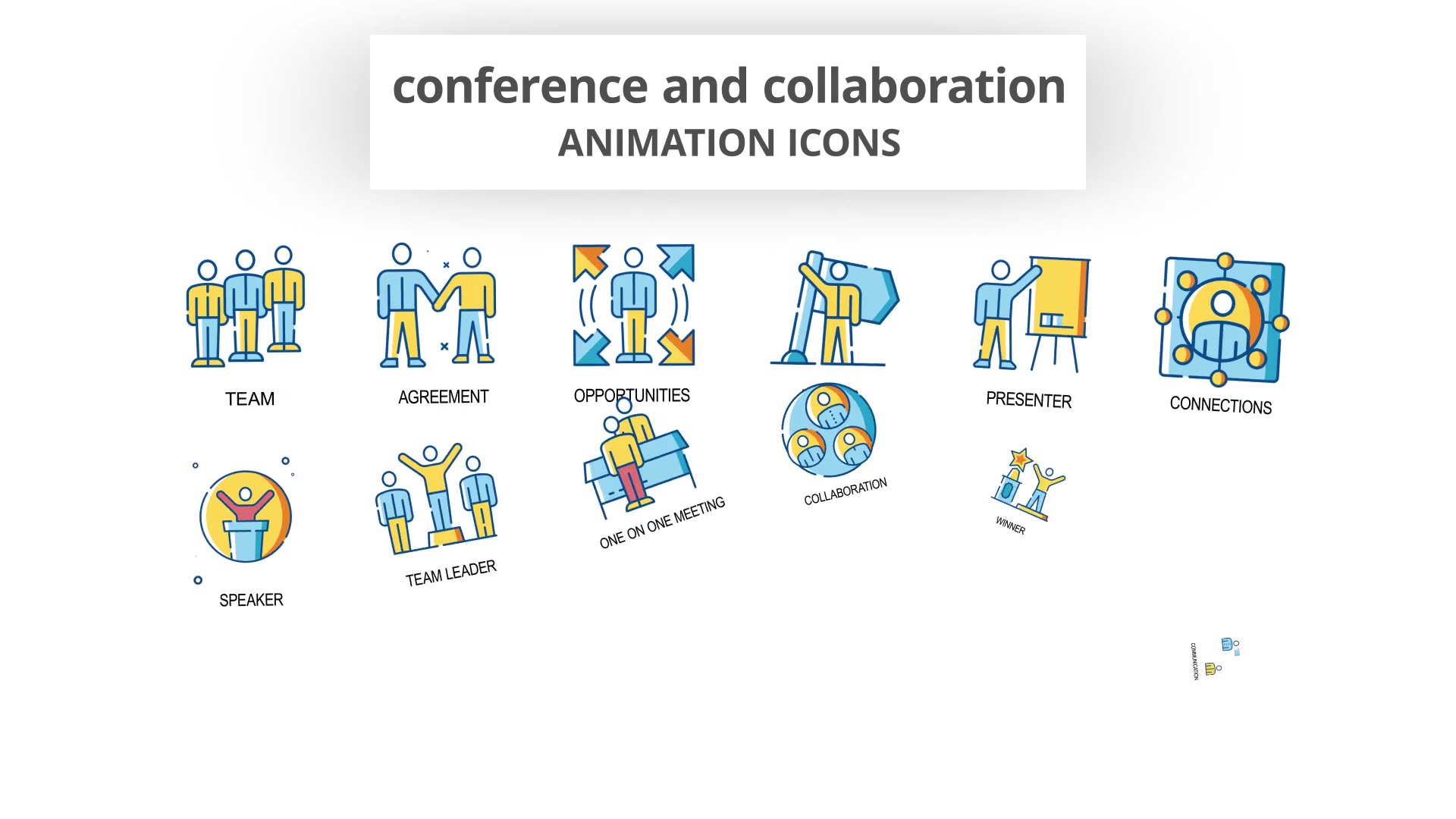 Conference & Collaboration Animation Icons Videohive 30260801 After Effects Image 4