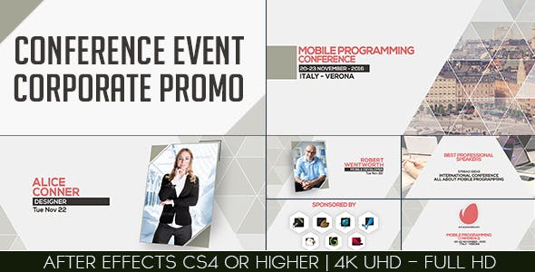 Conference Event Corporate Promo - Download Videohive 16919583